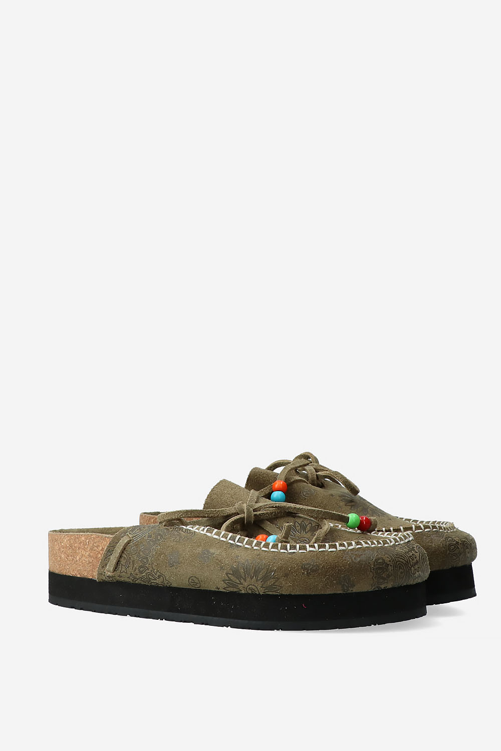 Jim printed suede clogs