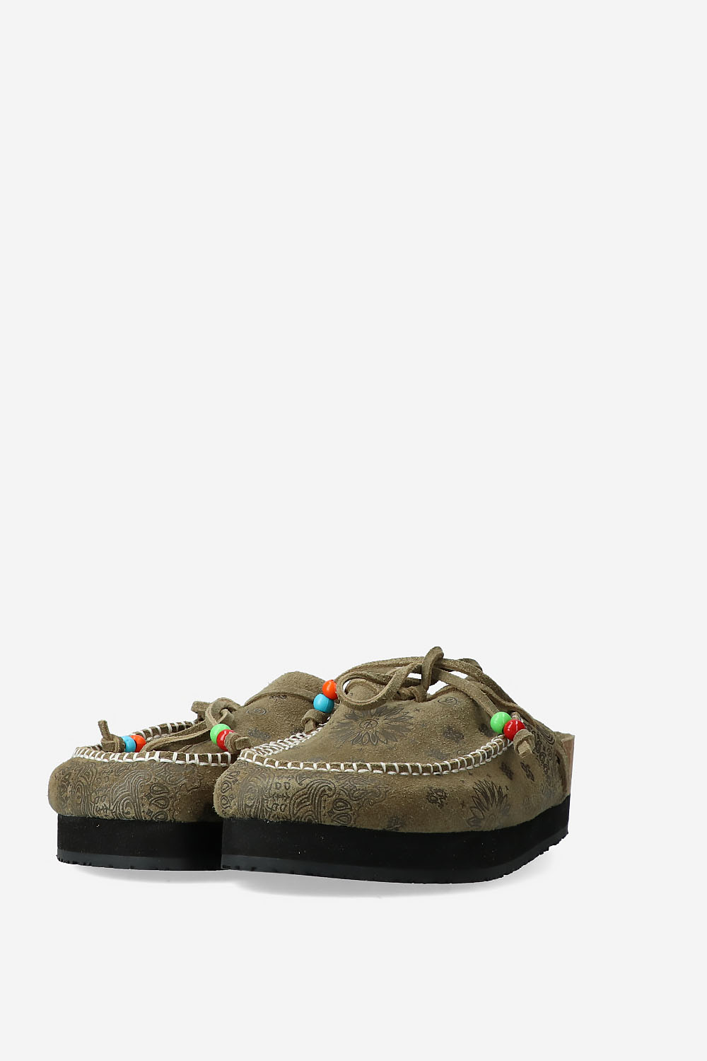 Jim printed suede clogs