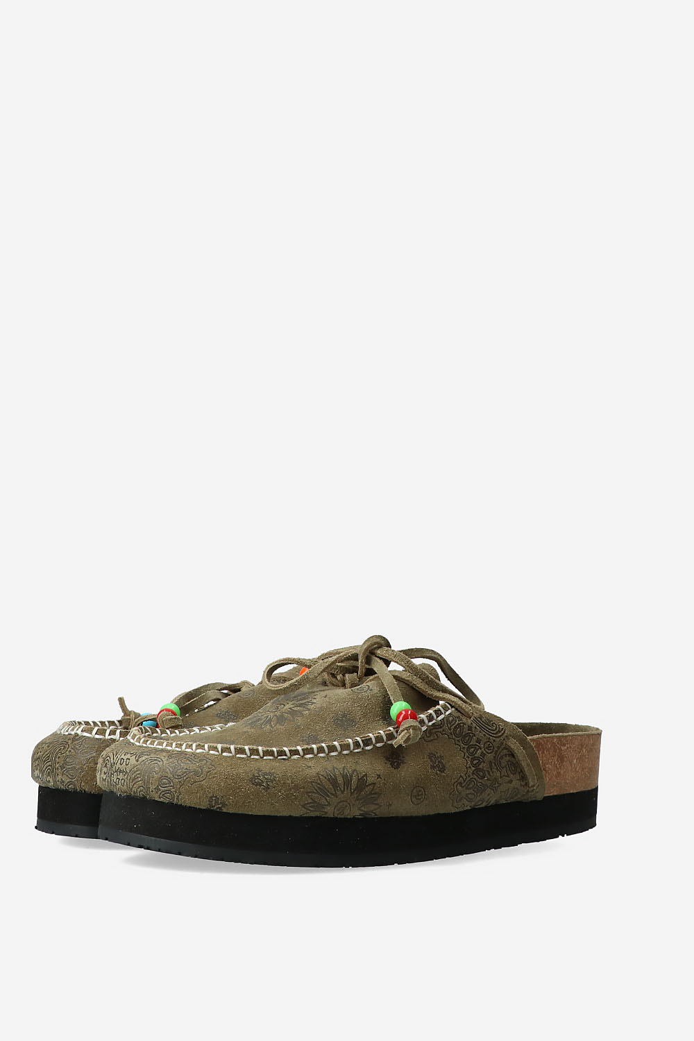 Jim printed suede clogs