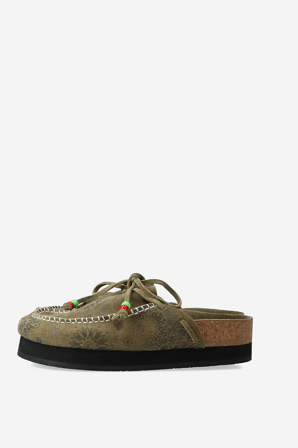 Jim printed suede clogs