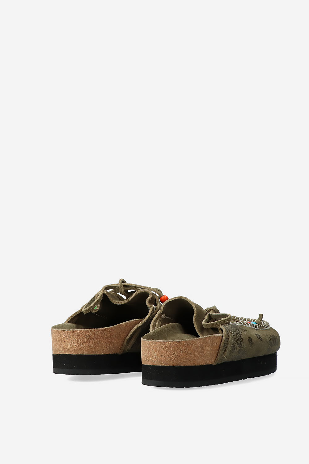 Jim printed suede clogs