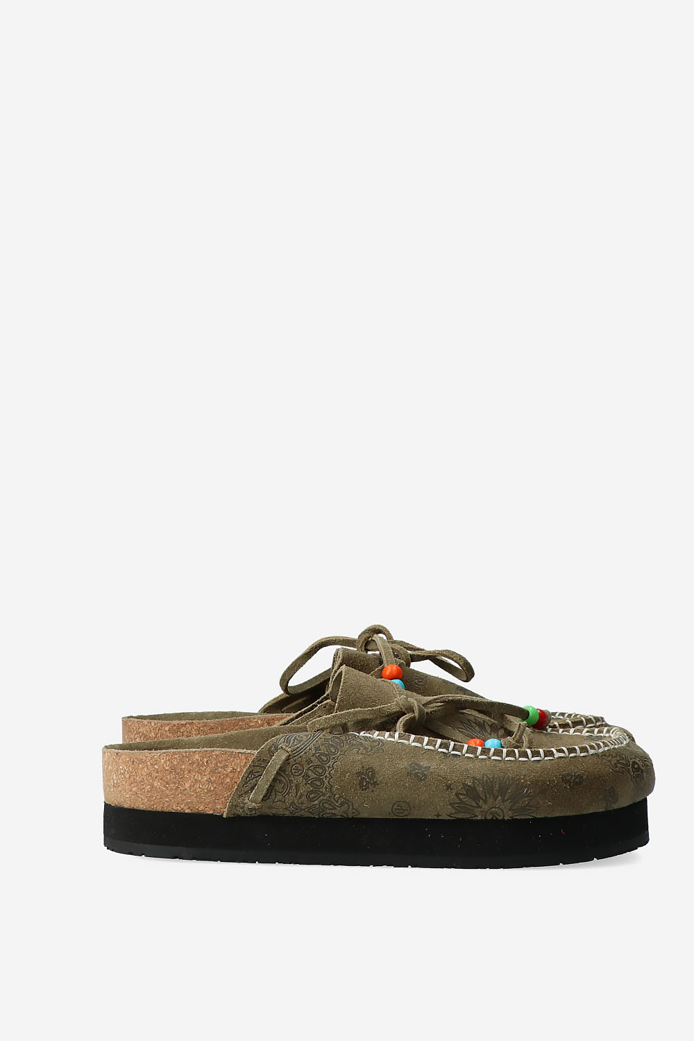 Jim printed suede clogs