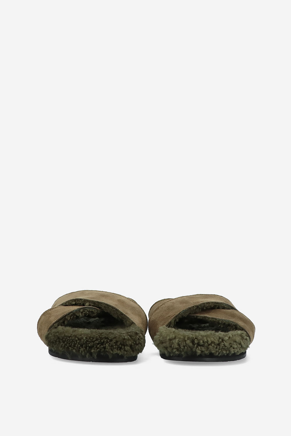 Aniio suede/sheepskin sandals