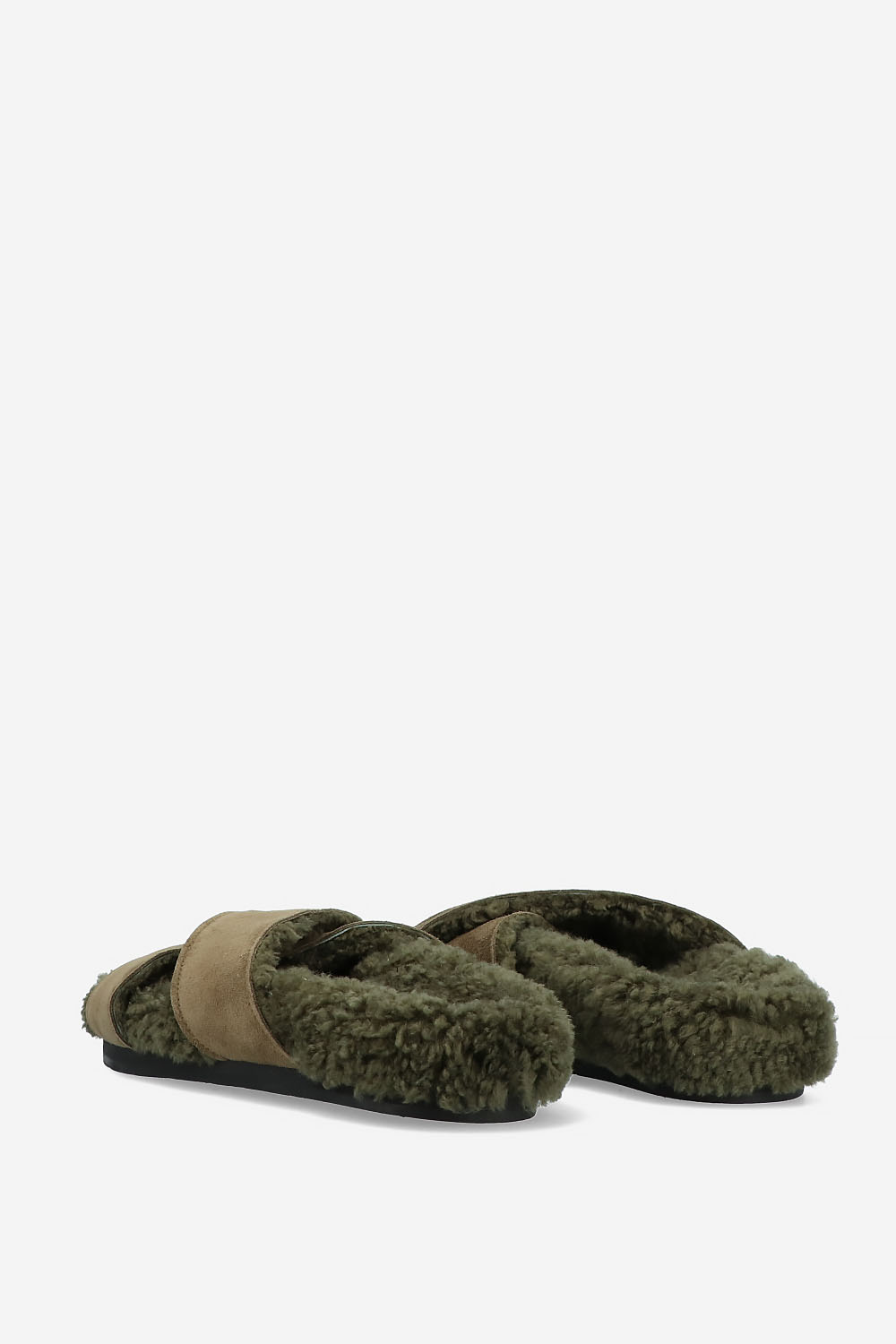 Aniio suede/sheepskin sandals