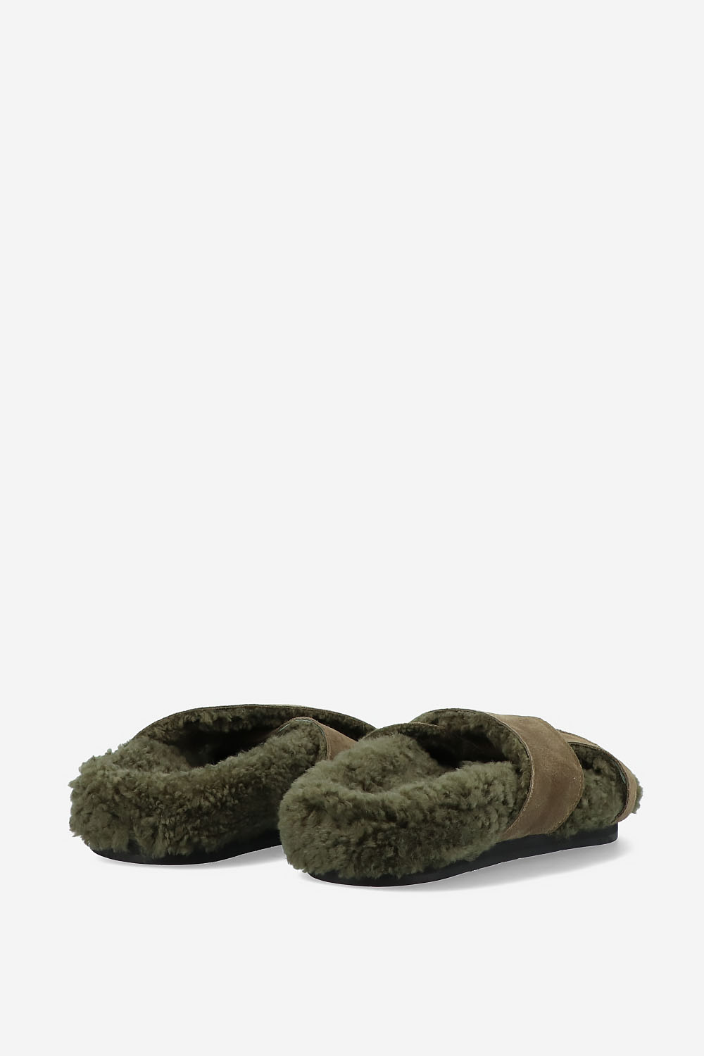 Aniio suede/sheepskin sandals