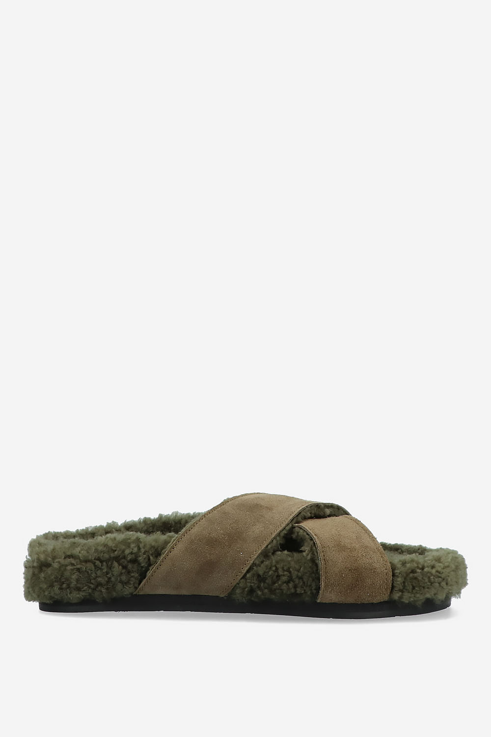 Ancient Greek - Aniio suede/sheepskin sandals