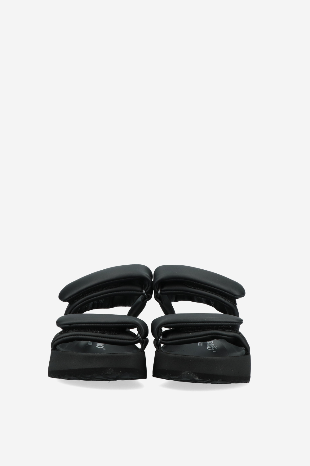 Theda puff leather platform sandals
