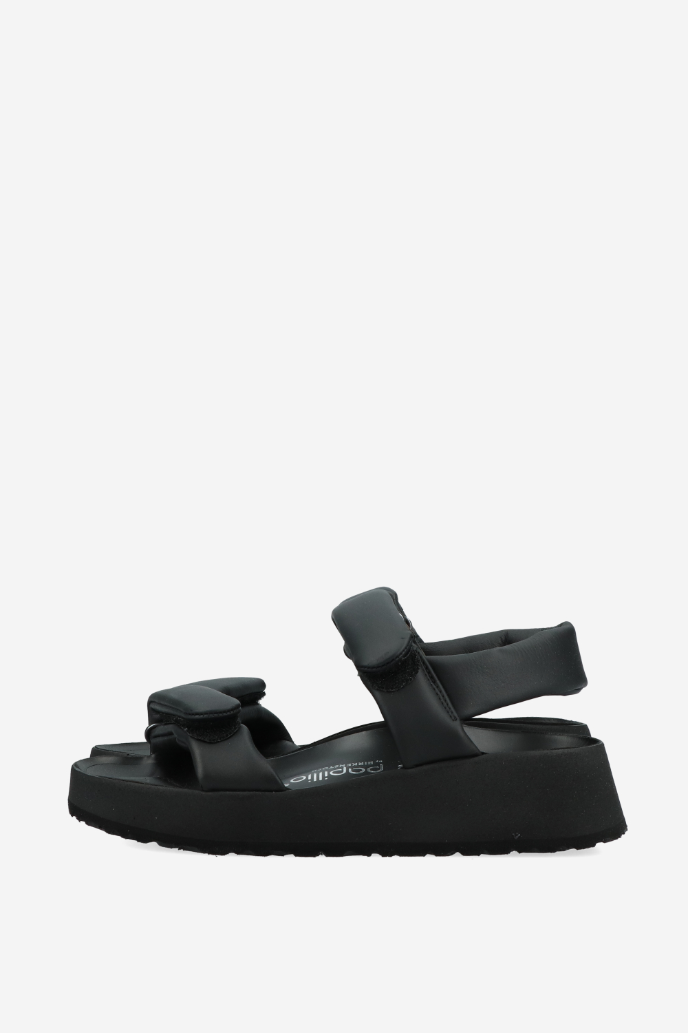 Theda puff leather platform sandals