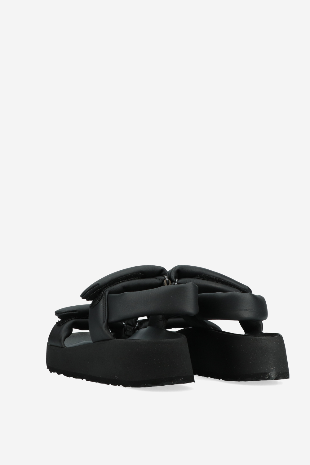 Theda puff leather platform sandals