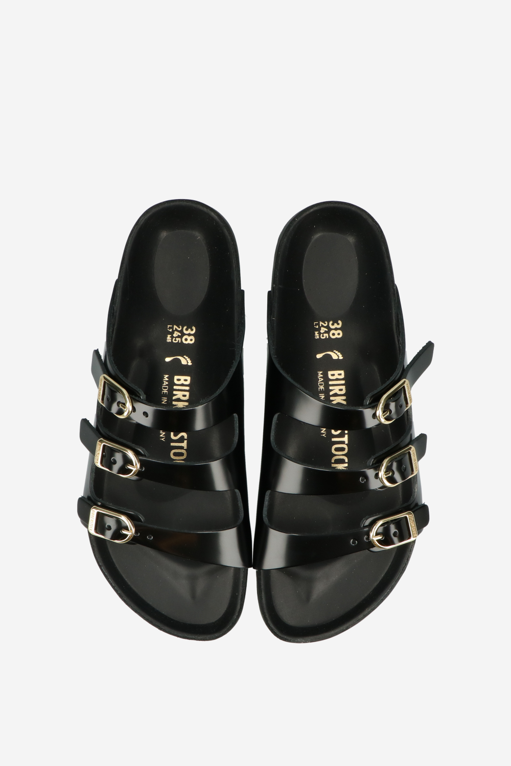 Florida Fresh patent leather sandals