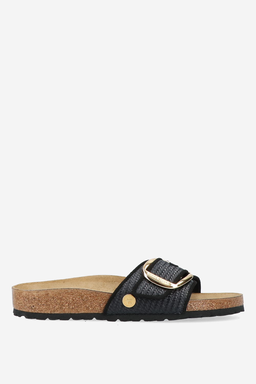 Birkenstock - Madrid big buckle raffia sandals