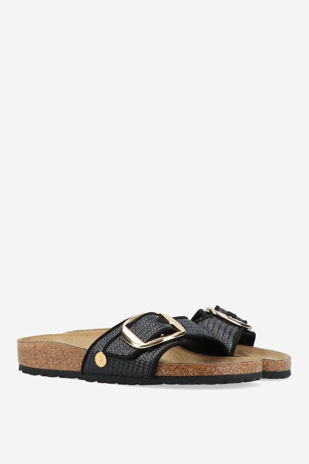 Birkenstock - Madrid big buckle raffia sandals