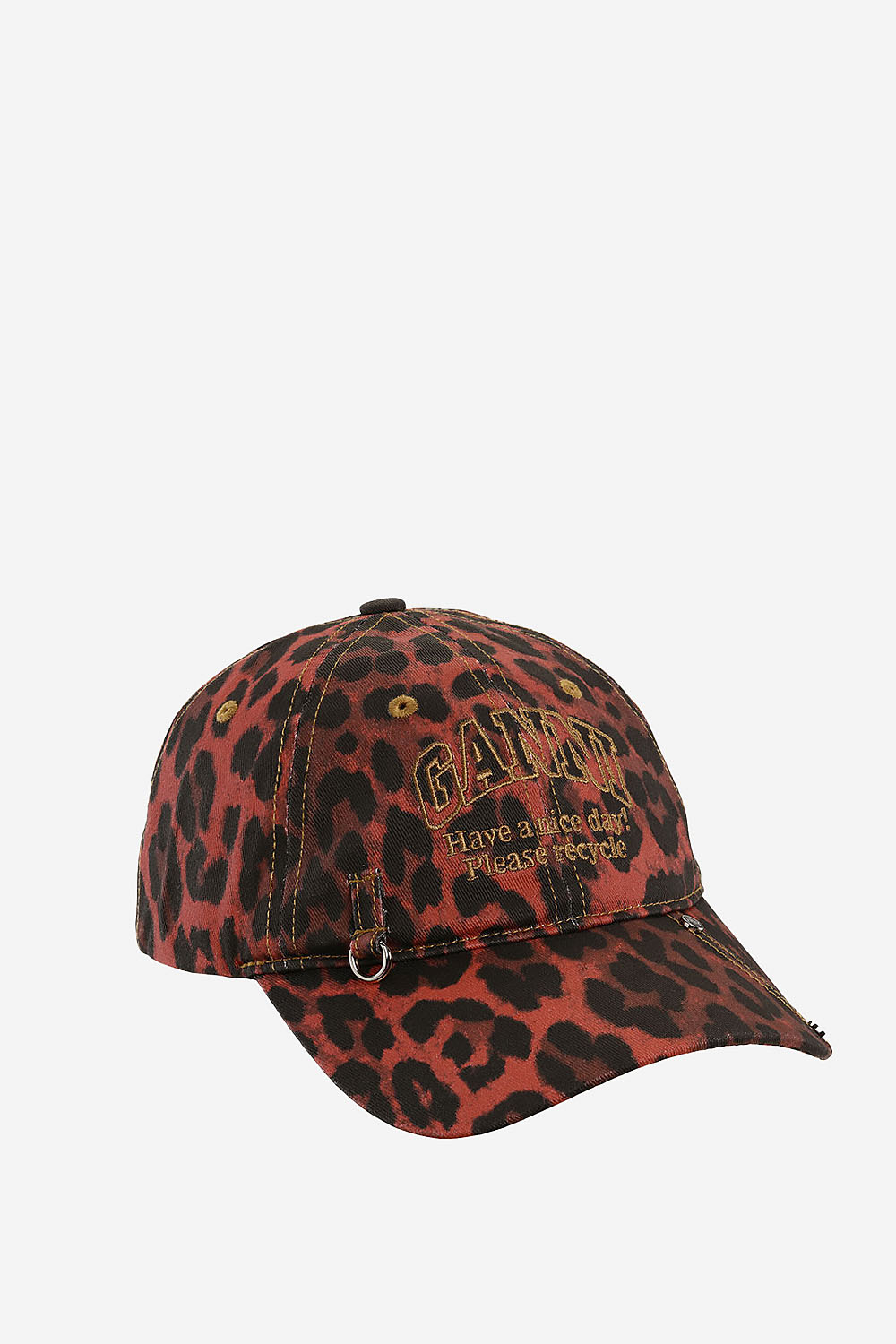 Ganni - Leopard cap