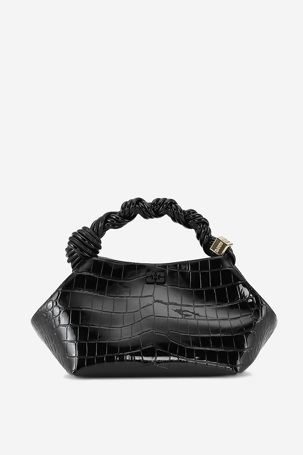Ganni - Ganni bou small croco leather crossbody