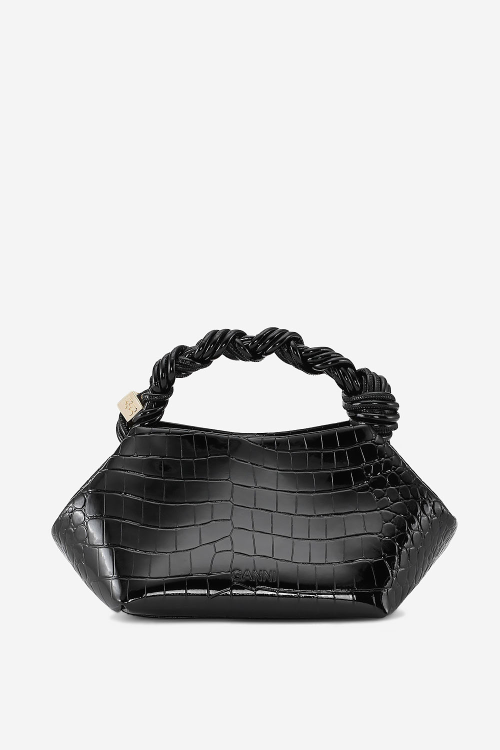 Ganni - Ganni bou small croco leather crossbody