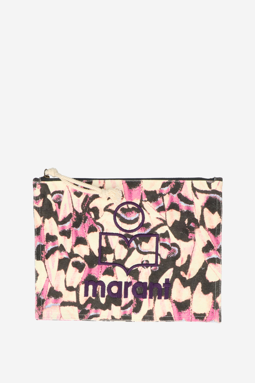 Isabel Marant - Netia cotton logo cluch