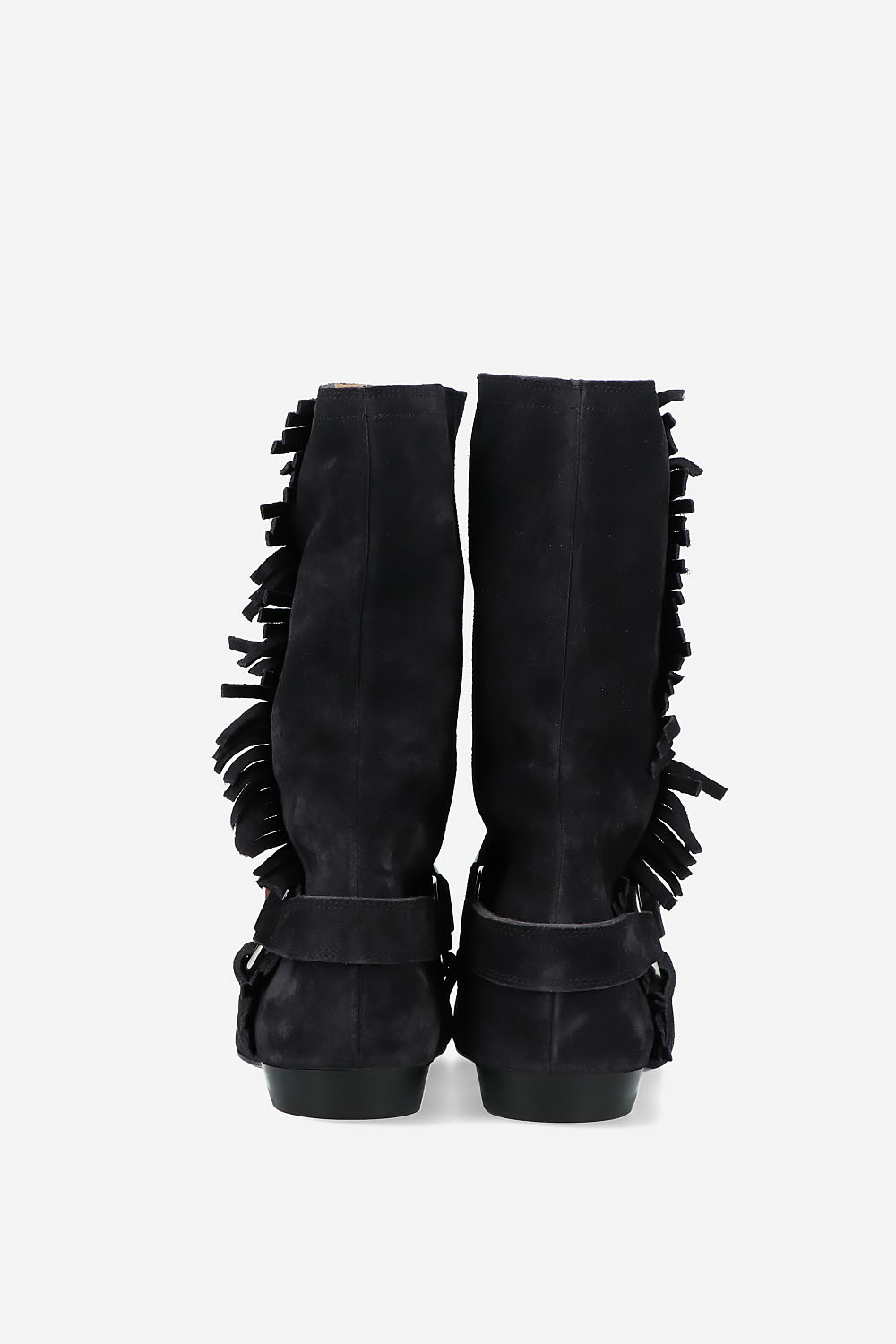 Siani embroidered flat-heeled suede boots