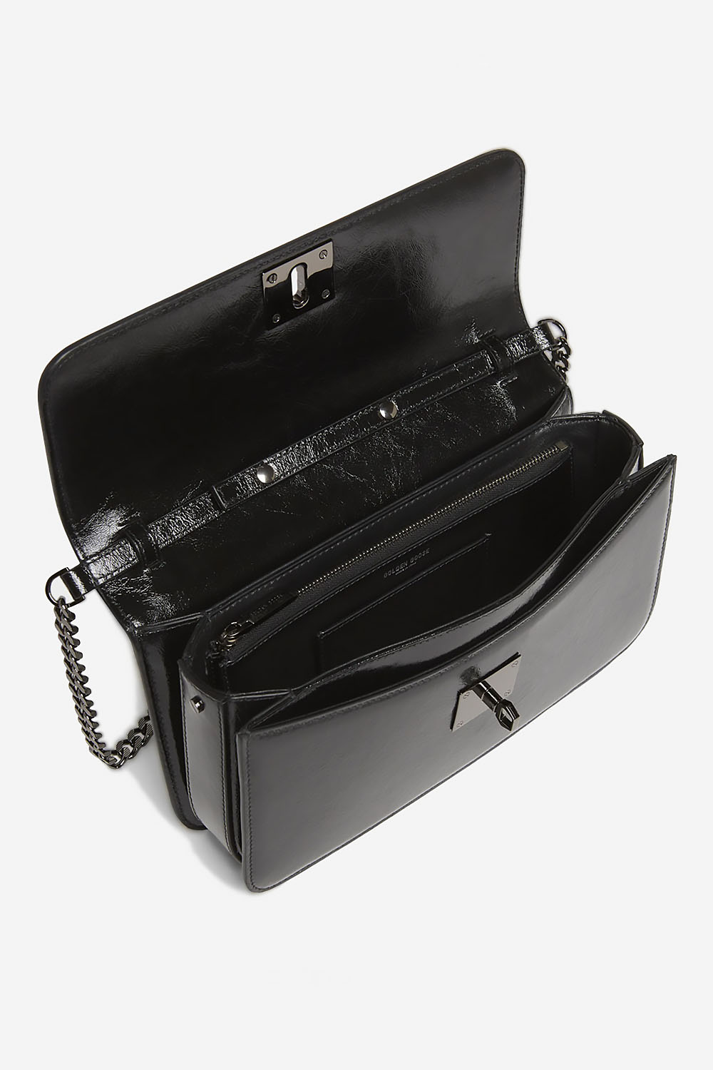 Gioia patent leather bag