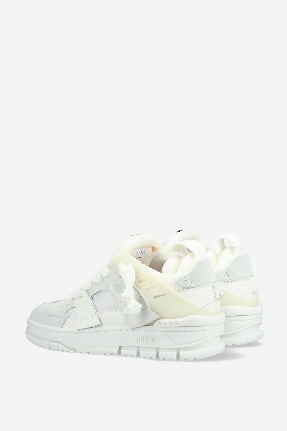 Area patchwork leather sneakers