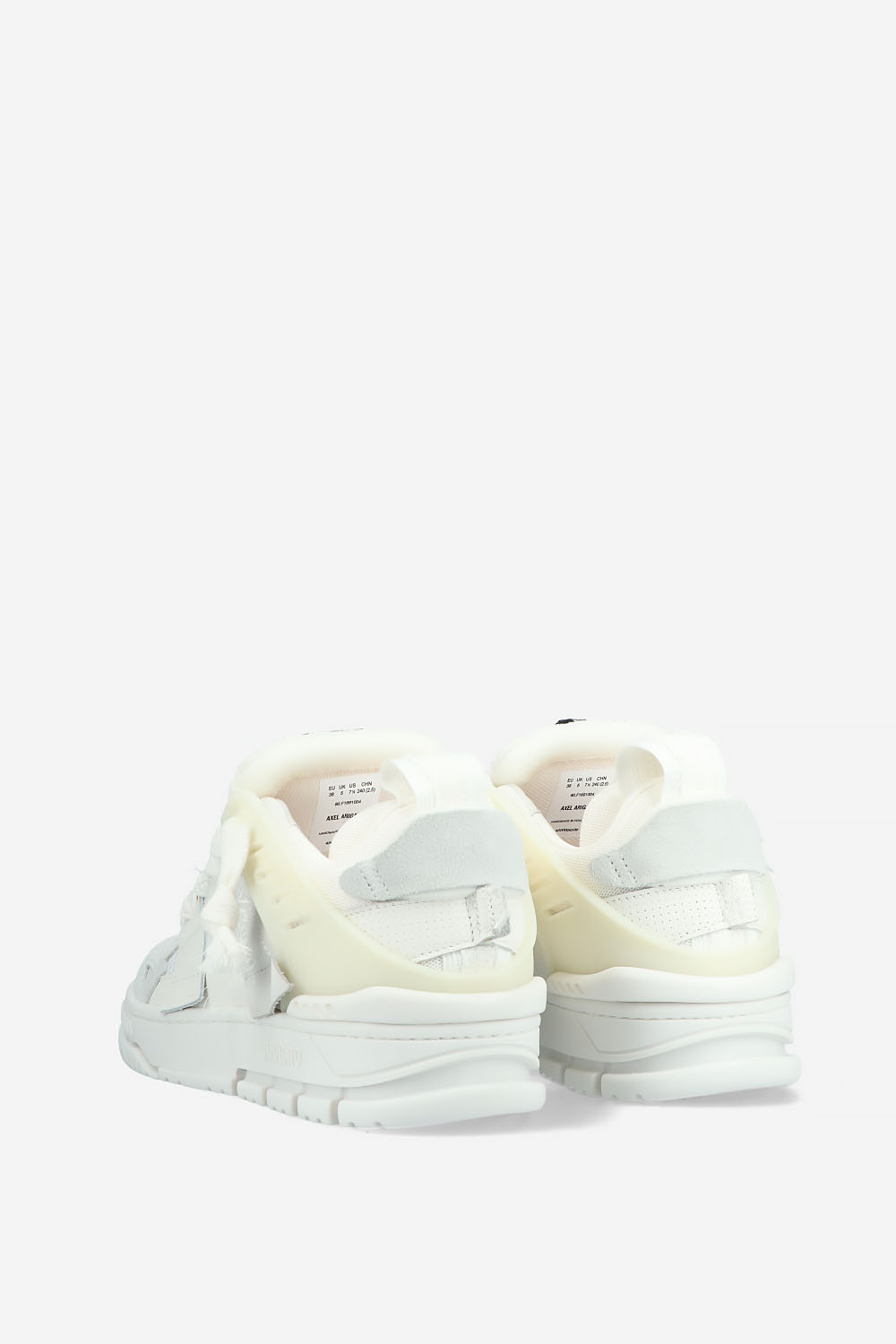 Area patchwork leather sneakers