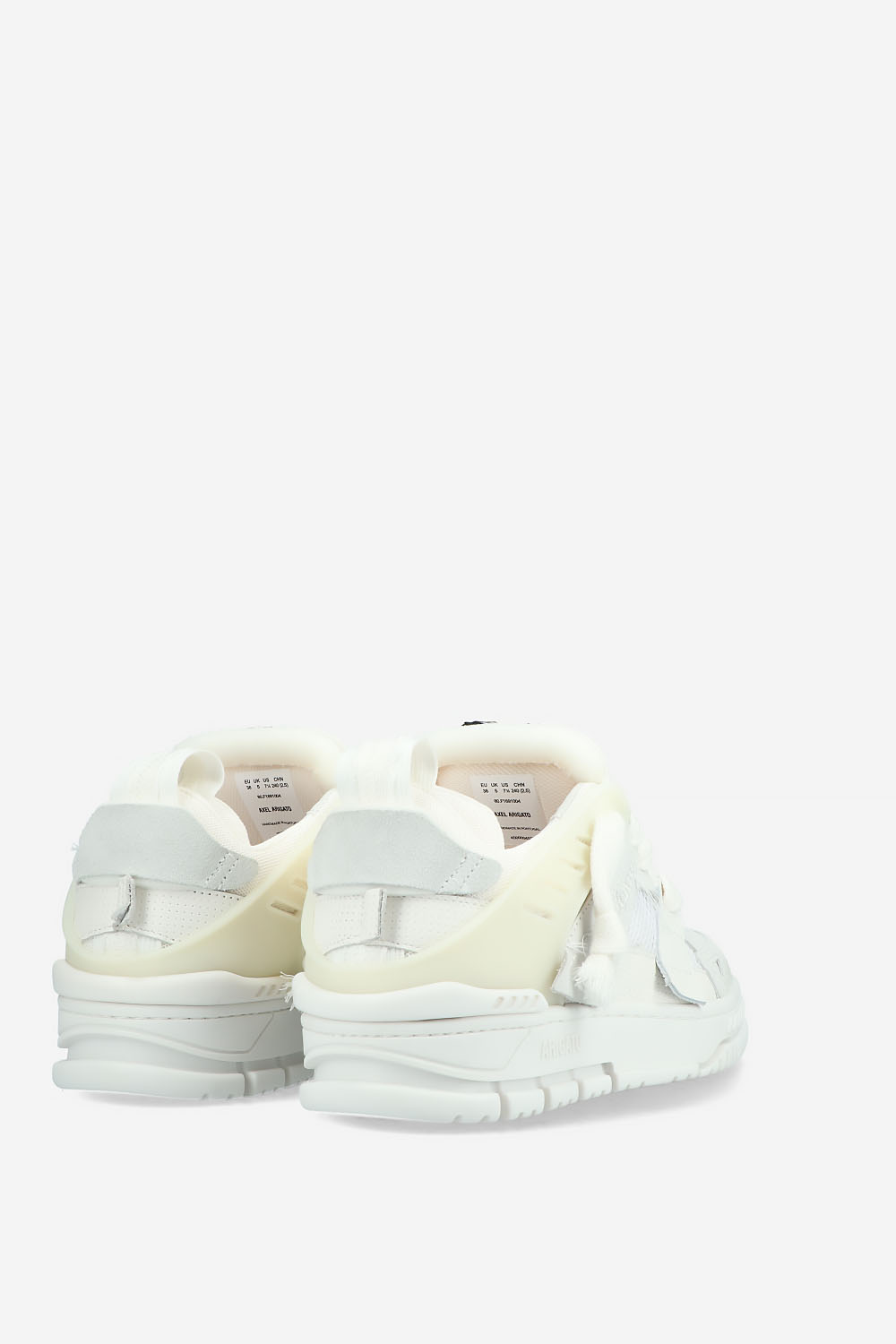 Area patchwork leather sneakers