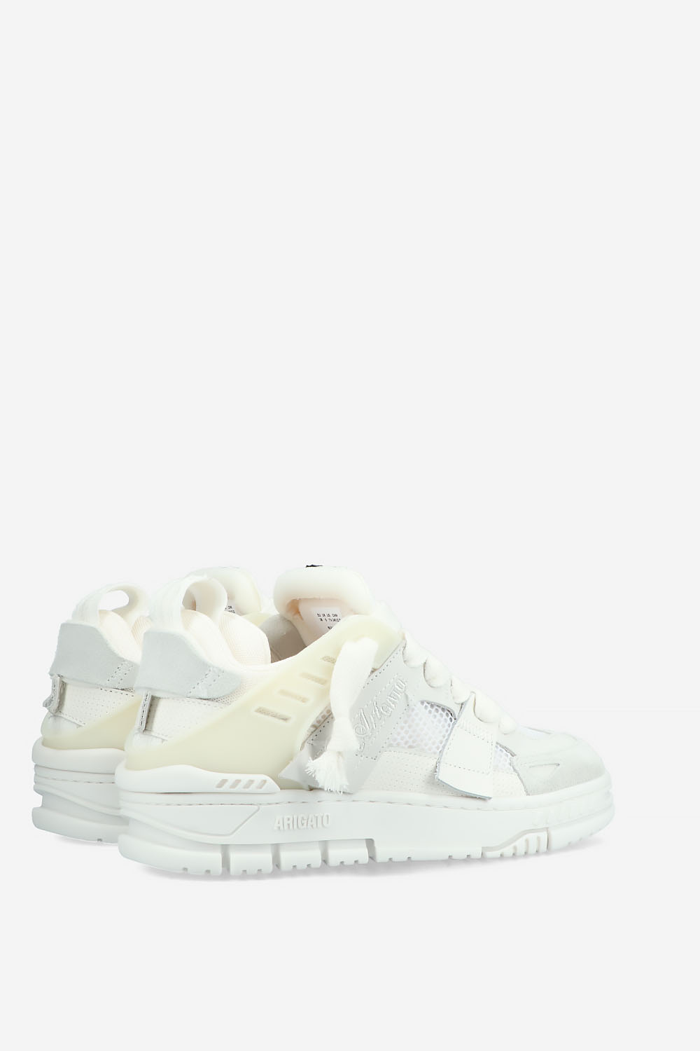 Area patchwork leather sneakers