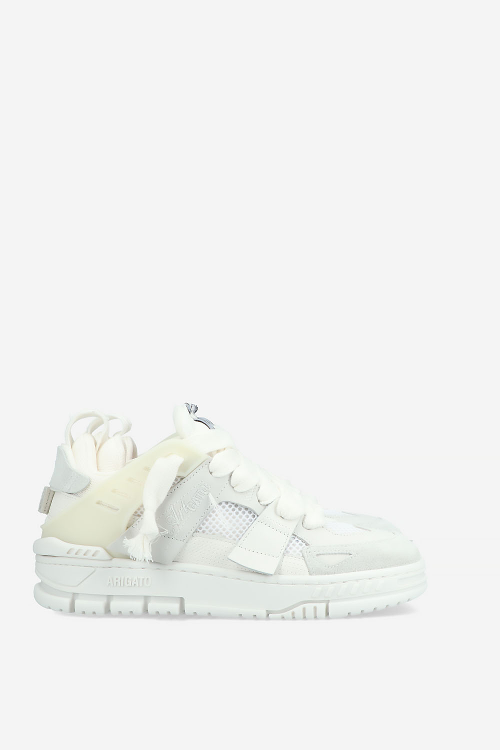 Area patchwork leather sneakers