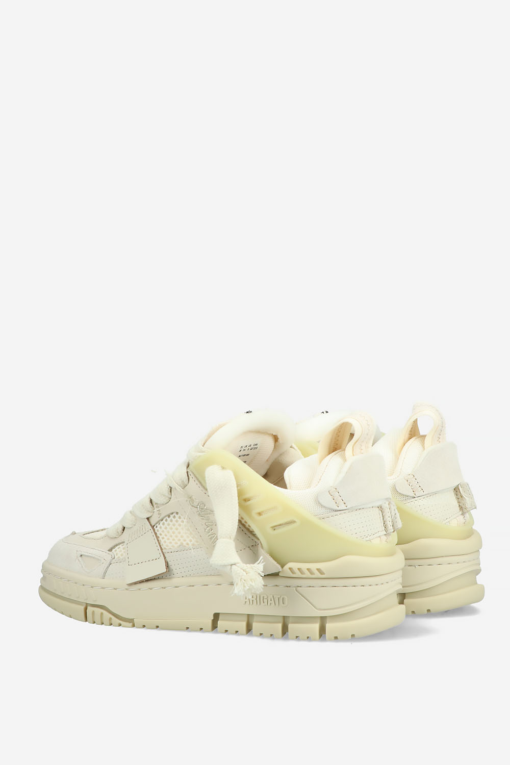 Area patchwork leather sneakers