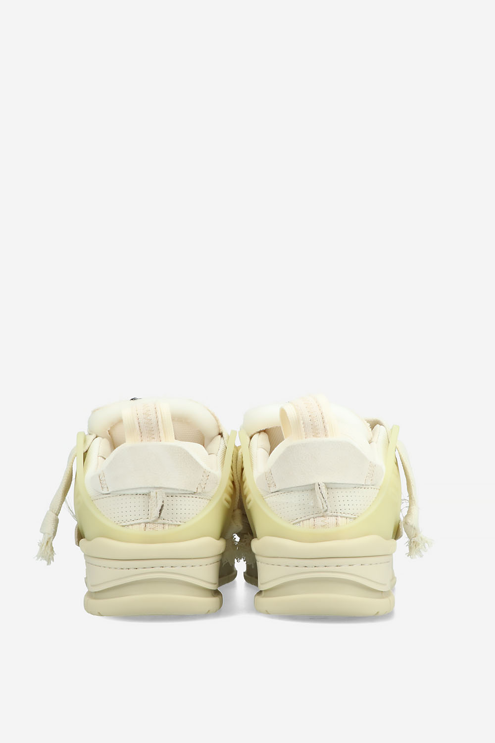 Area patchwork leather sneakers