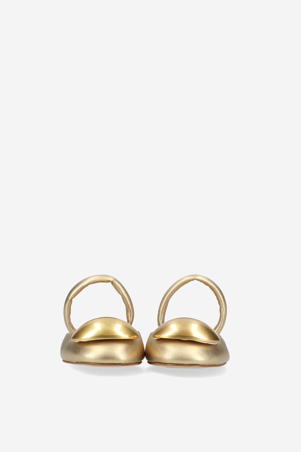 Buckled leather mules