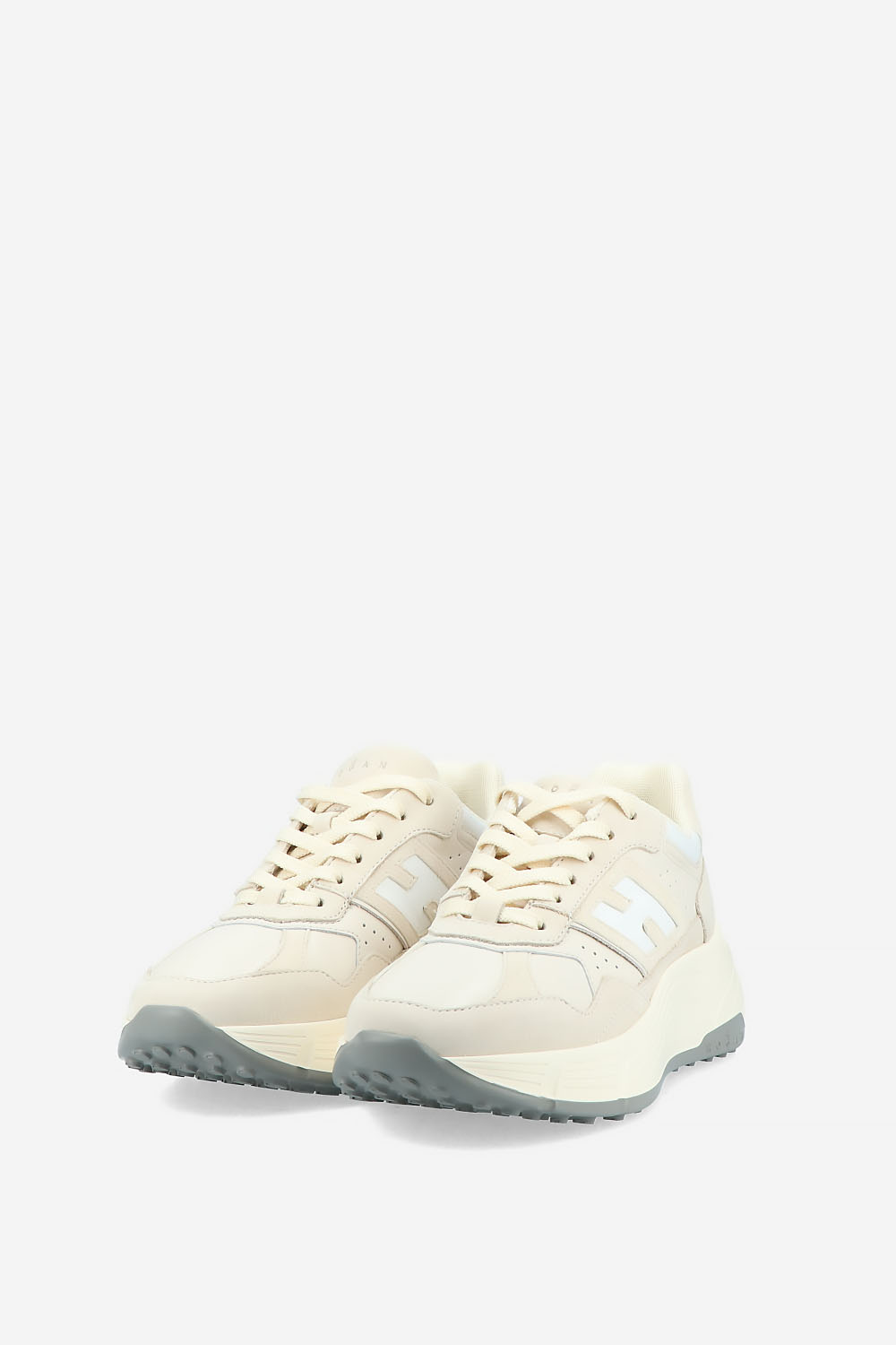 H669 hi-fi leather sneakers