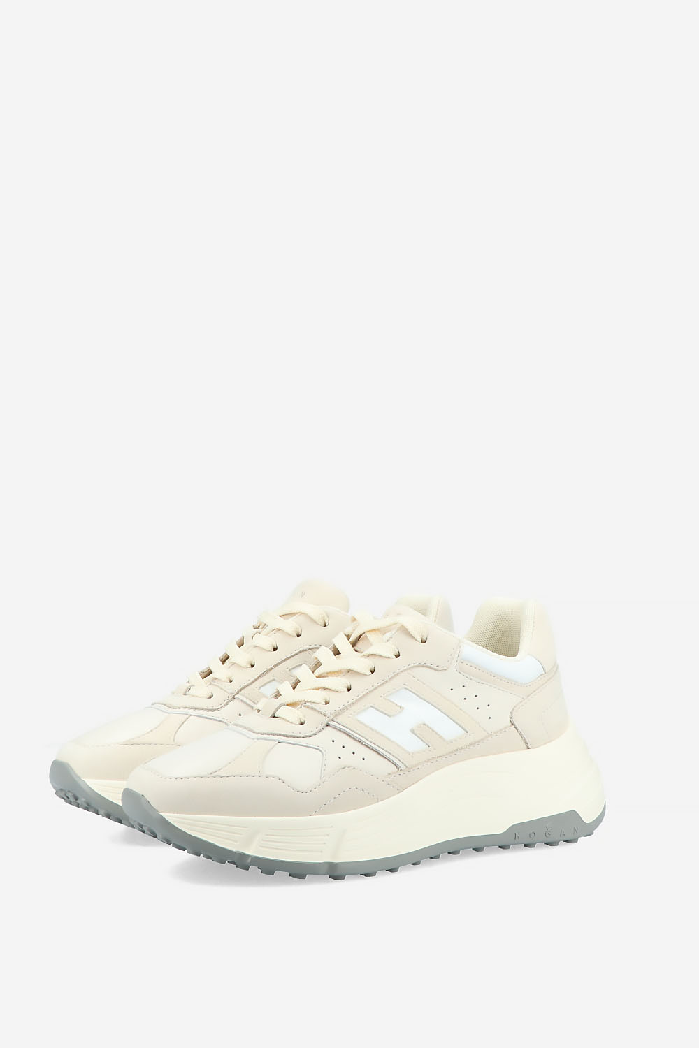 H669 hi-fi leather sneakers