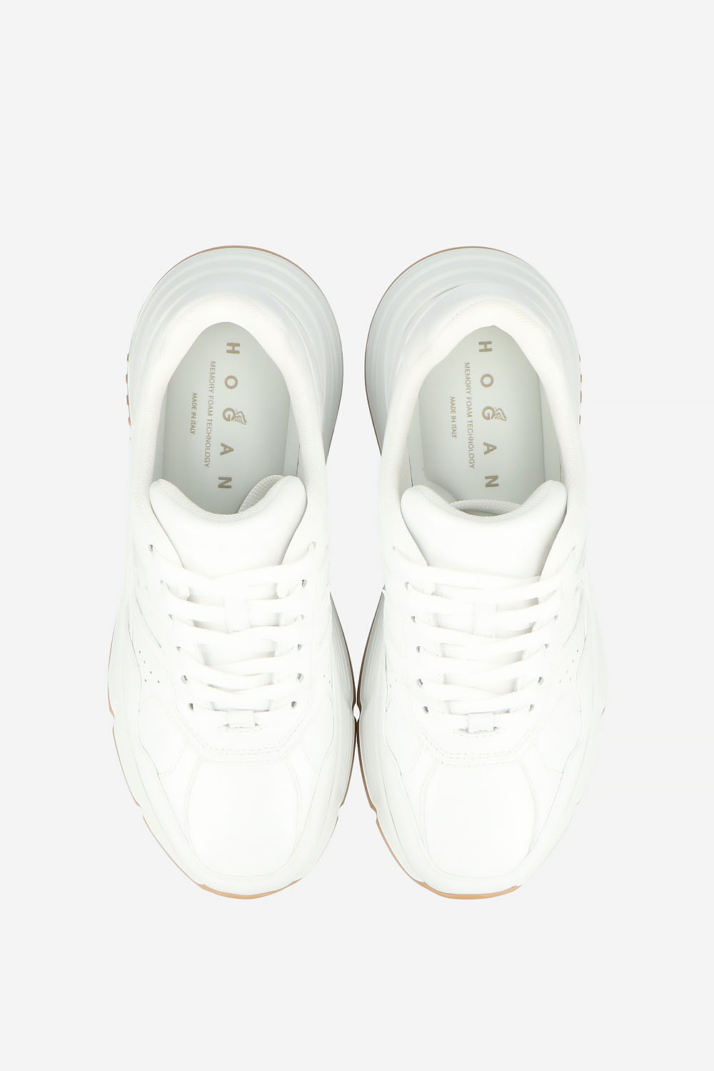 H669 hi-fi leather sneakers