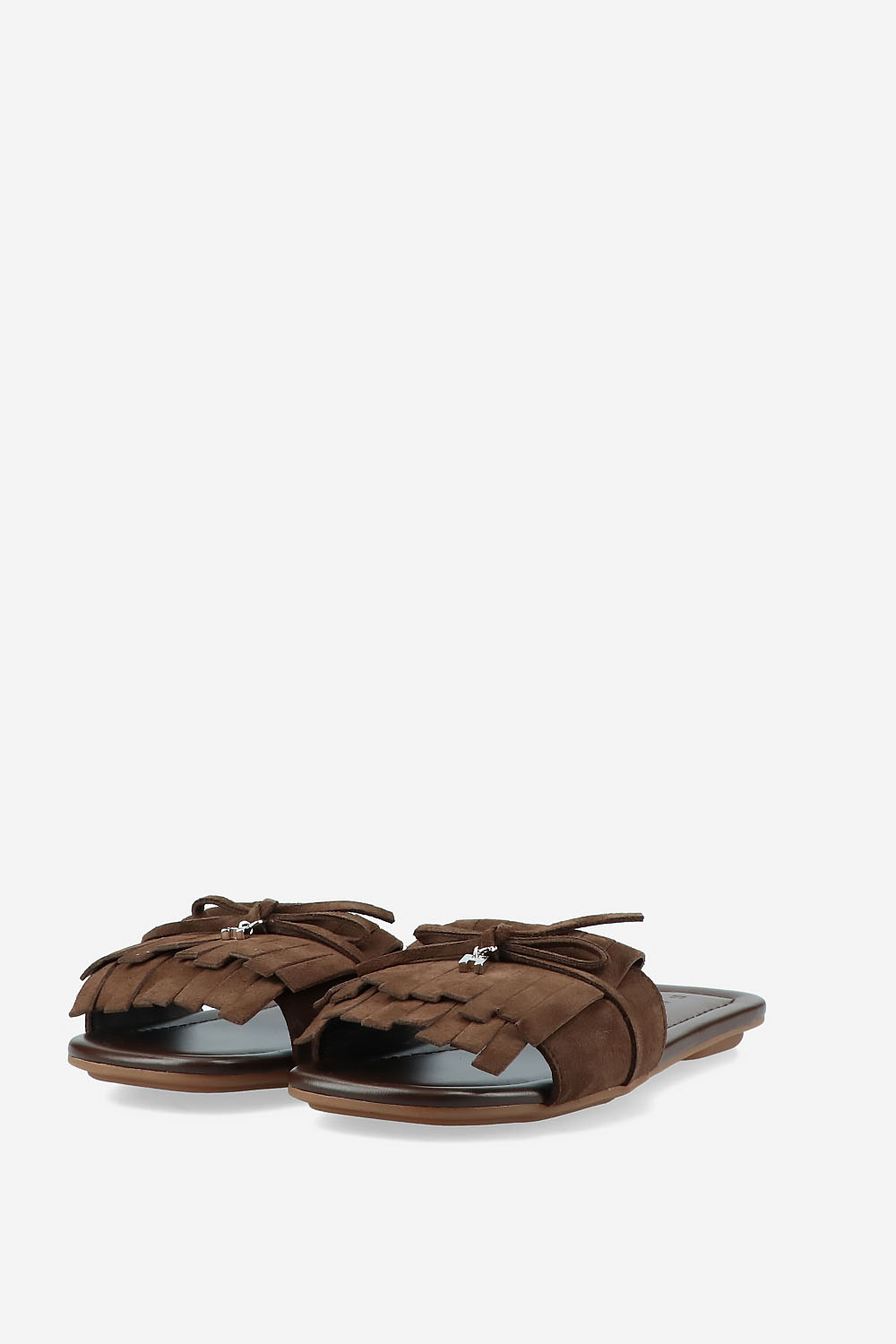 H685 fringe suede sandals