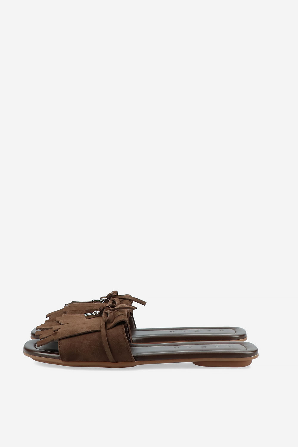 H685 fringe suede sandals