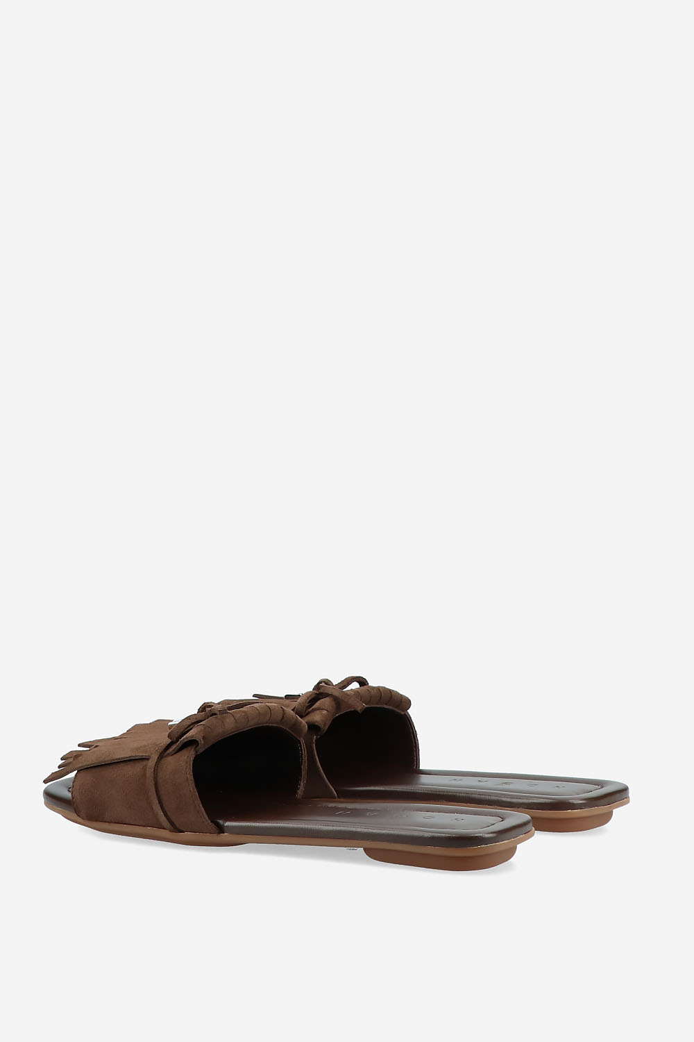 H685 fringe suede sandals