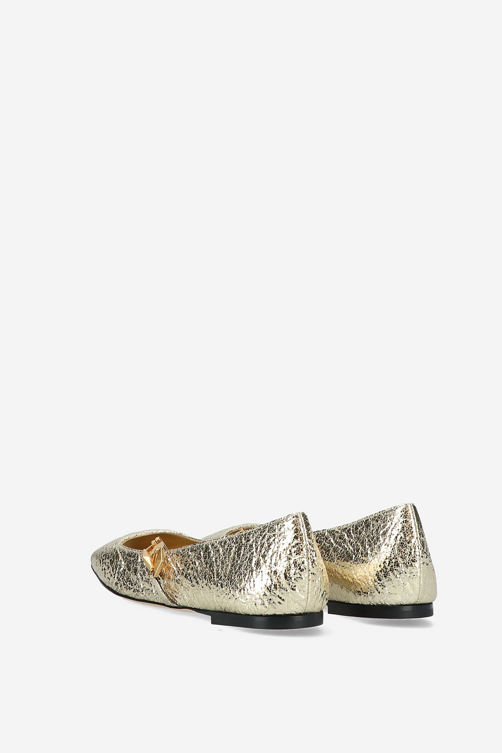 Diamond Tilda flat metallic ballerinas