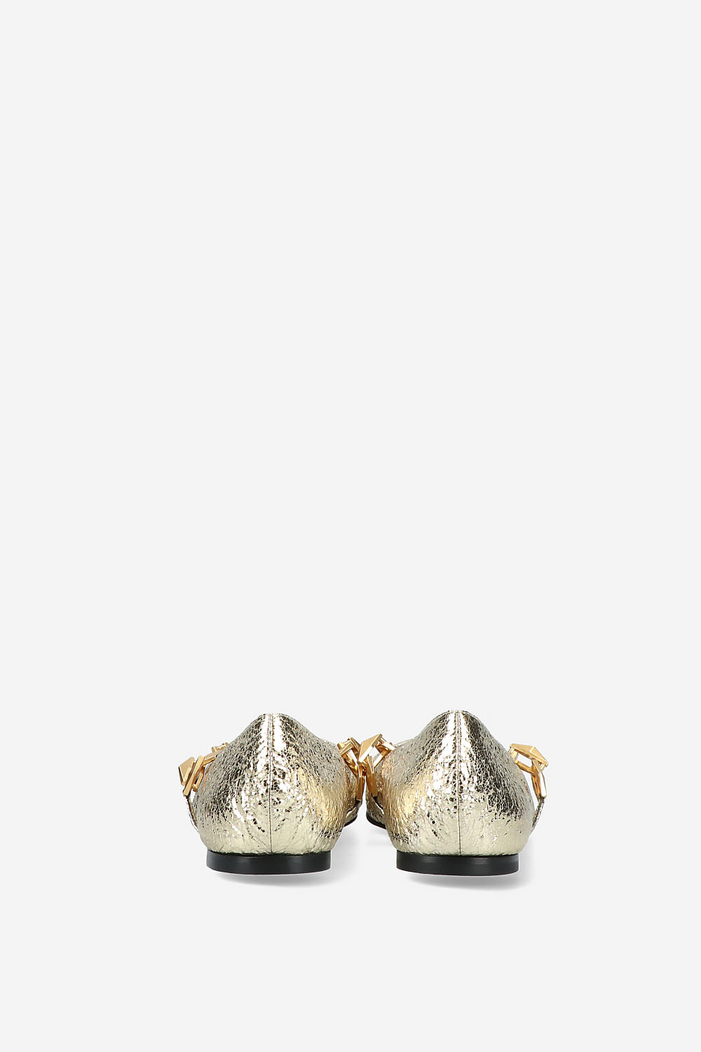 Diamond Tilda flat metallic ballerinas