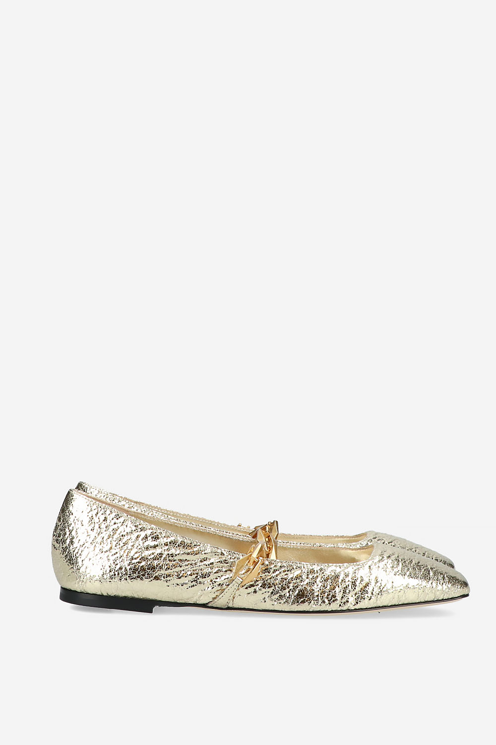 Diamond Tilda flat metallic ballerinas
