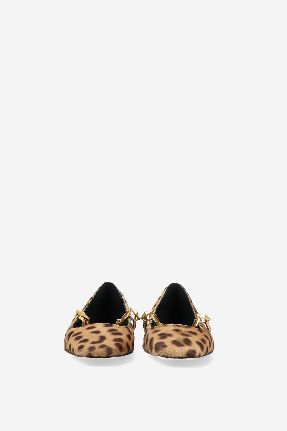 Diamond Tilda flat hairy ballerinas