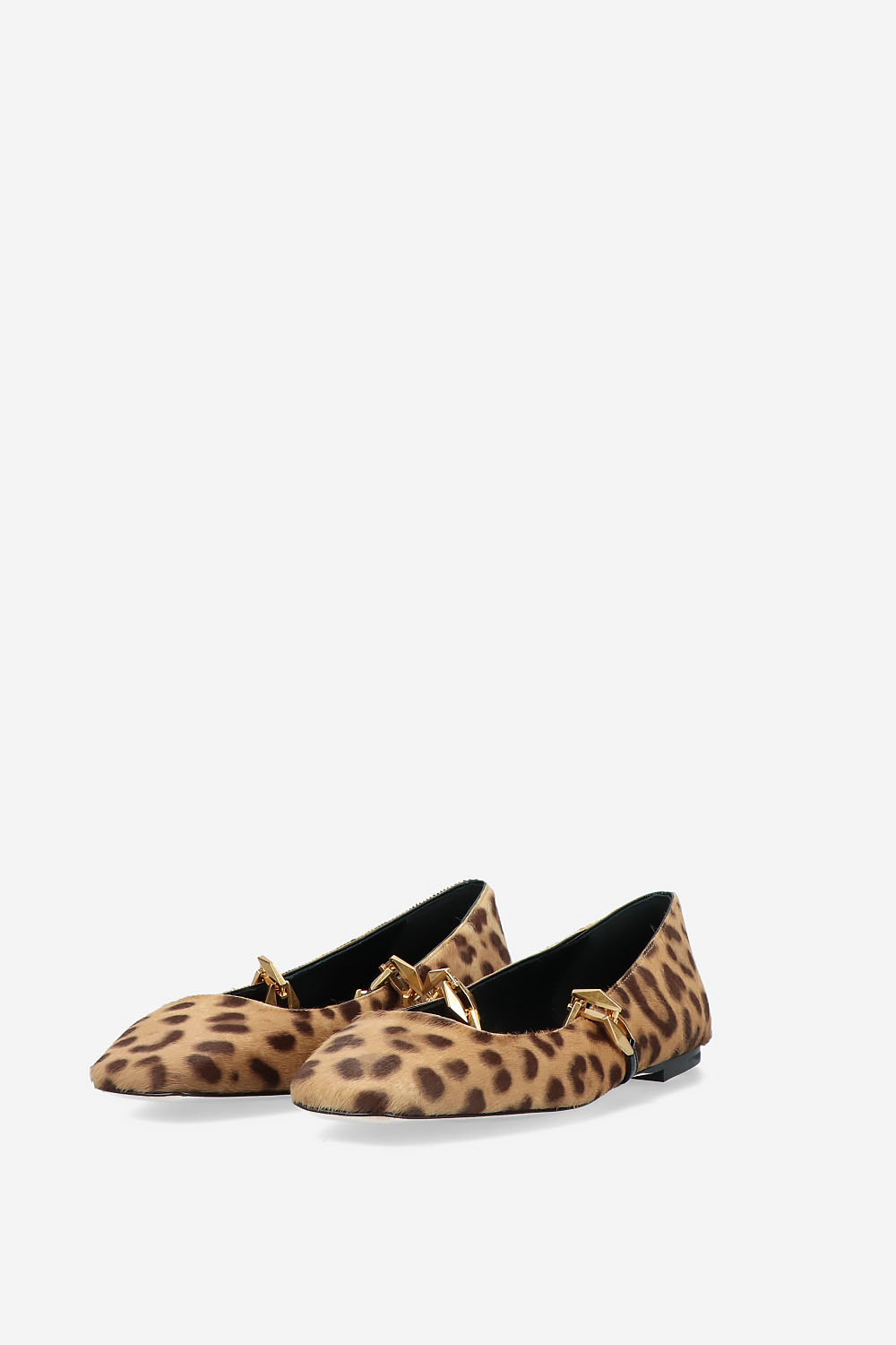 Diamond Tilda flat hairy ballerinas