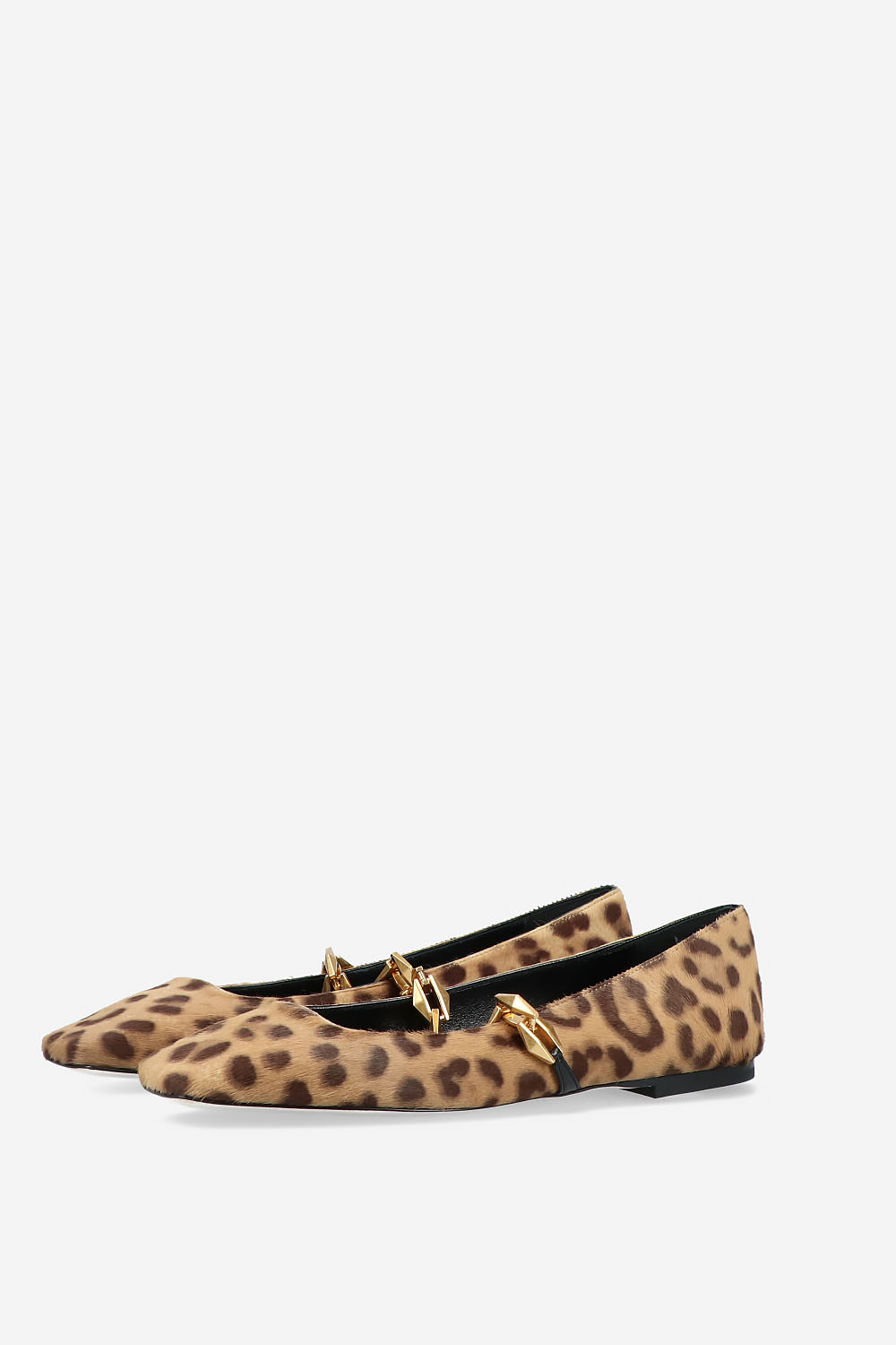 Diamond Tilda flat hairy ballerinas