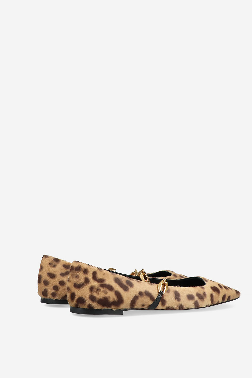 Diamond Tilda flat hairy ballerinas