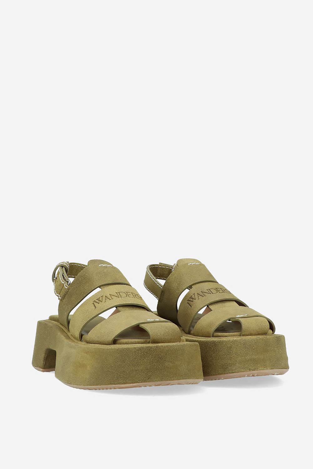 Stripe platform sandal