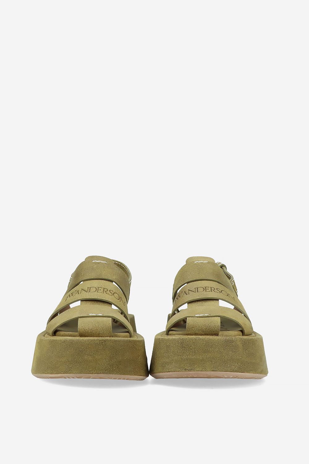 Stripe platform sandal