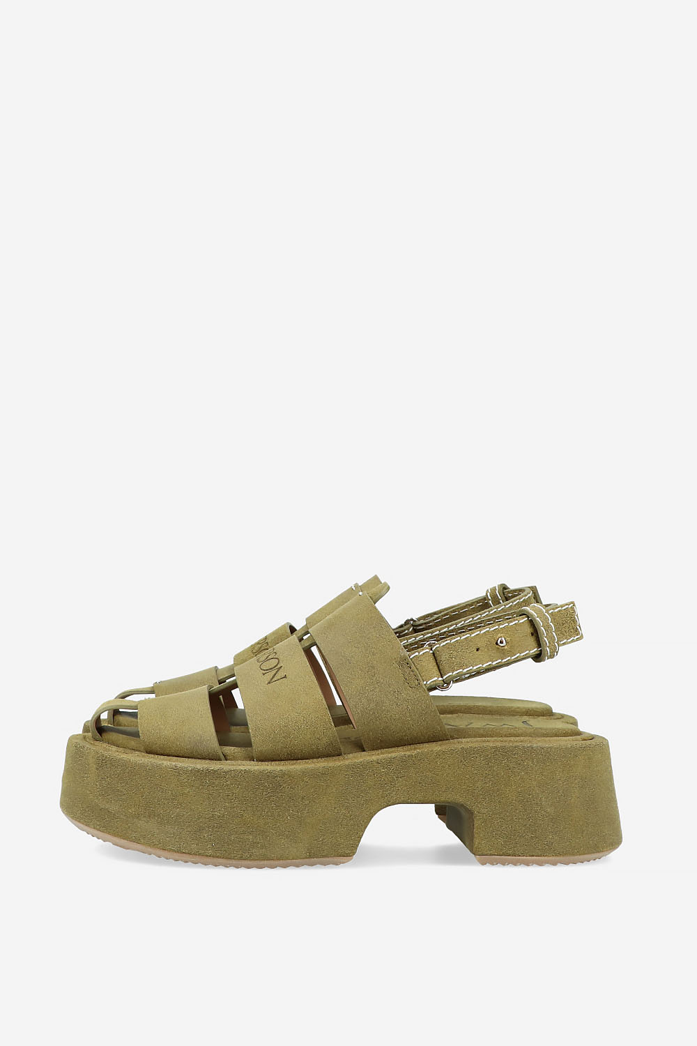 Stripe platform sandal