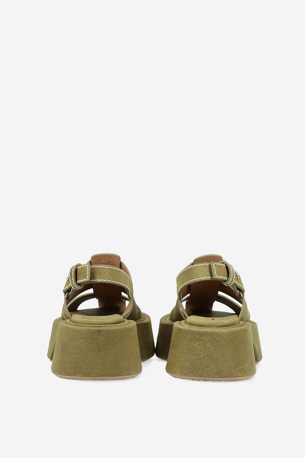 Stripe platform sandal