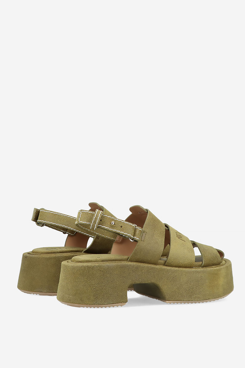 Stripe platform sandal