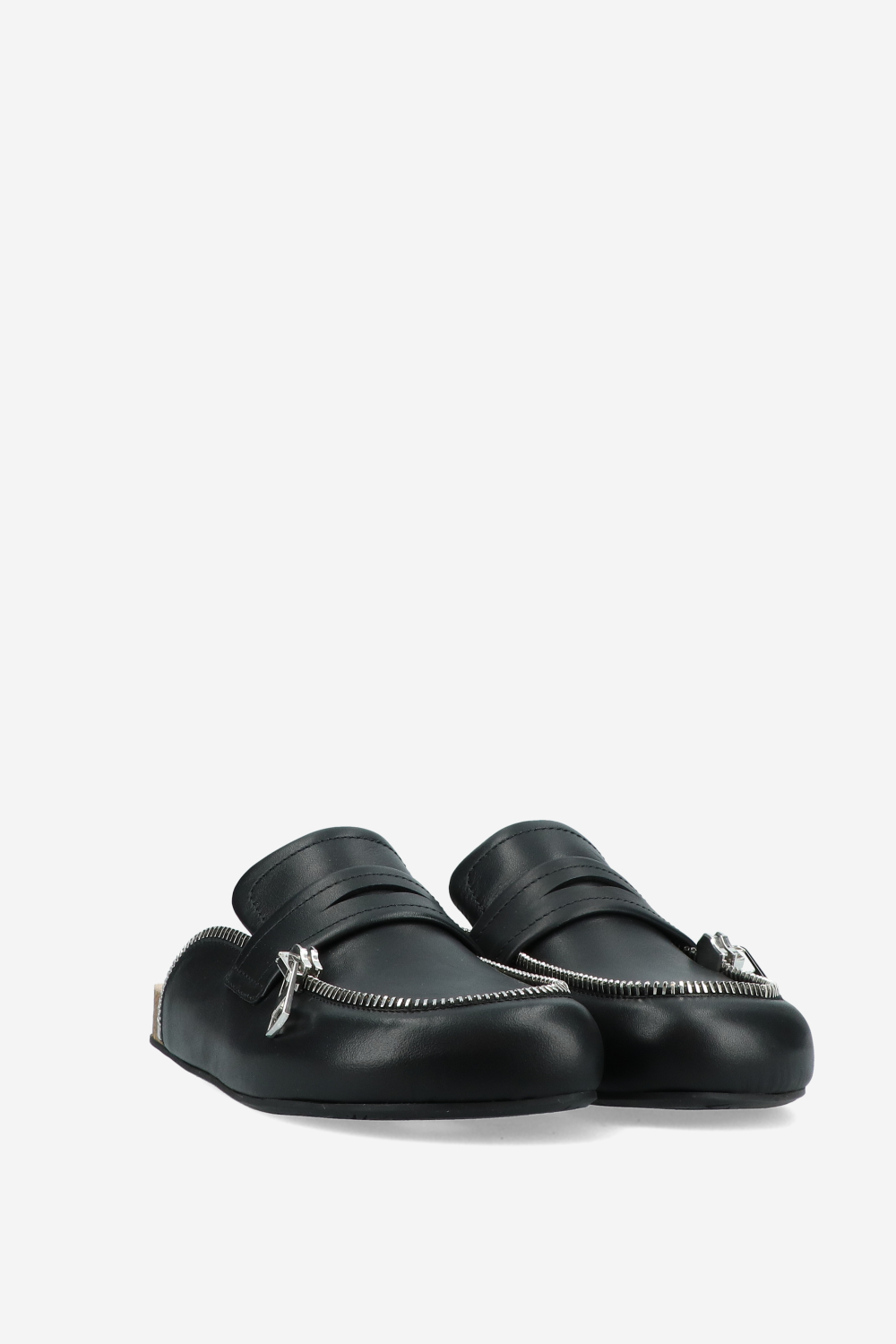 Biker zipper loafers