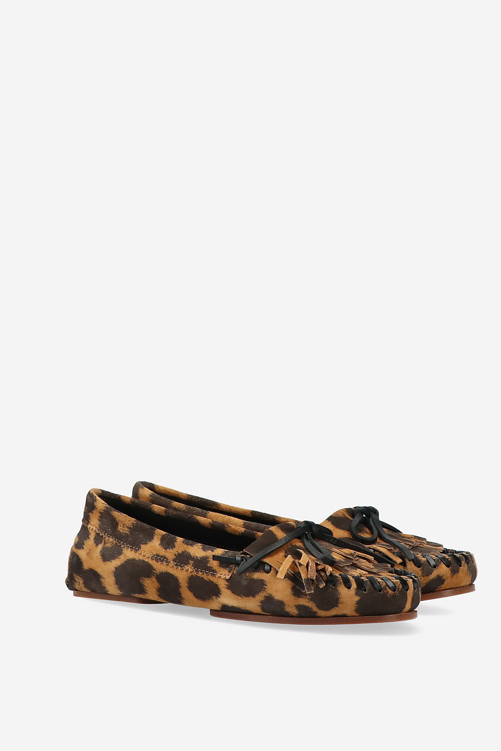 Indiana printed suede loafers